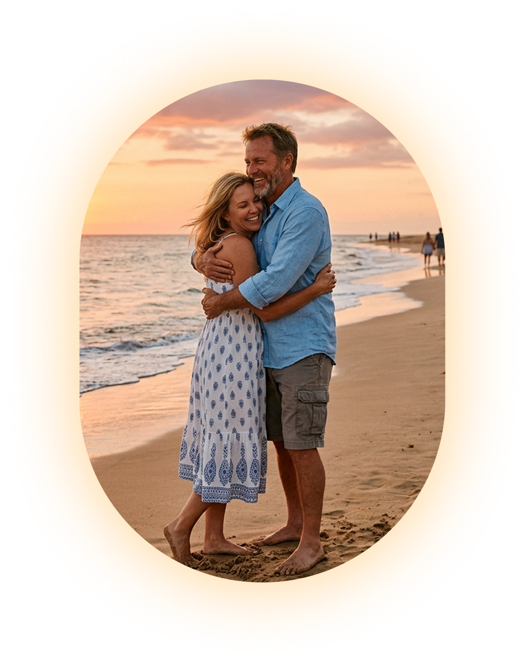 Couple on beach — trust verified