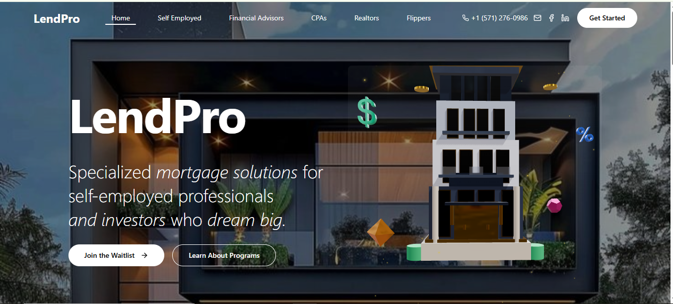 LendPro Website